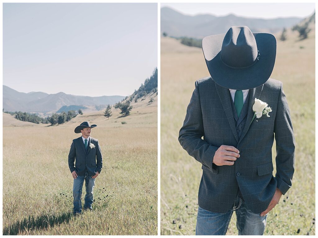 groom portraits in sunlight basin Wyoming