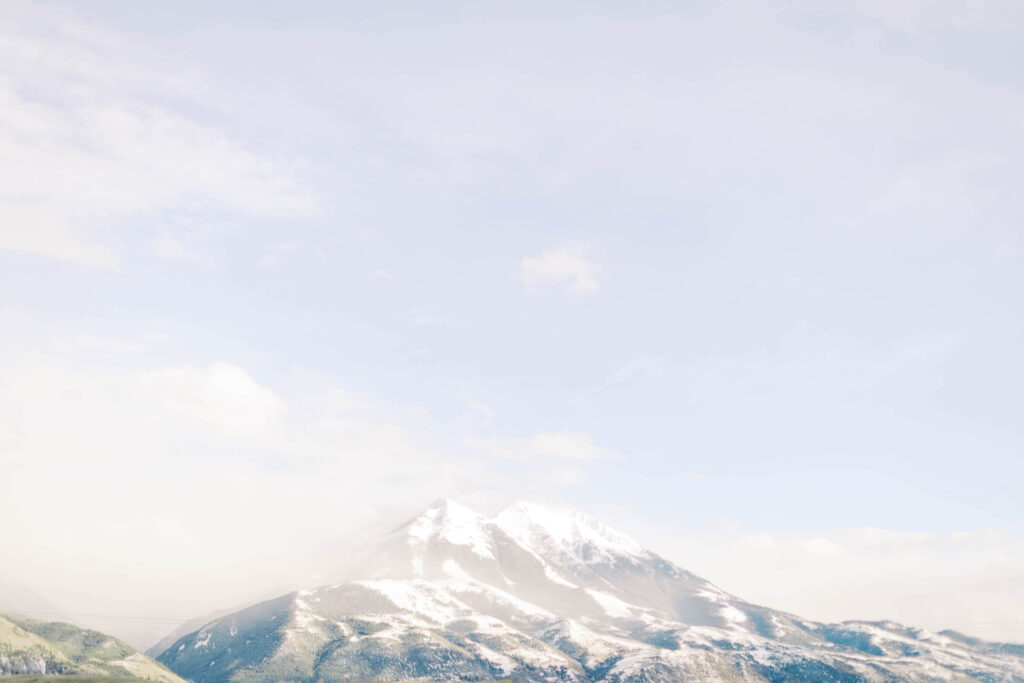 Lone mountain peak taken in Paradise Valley, Montana.