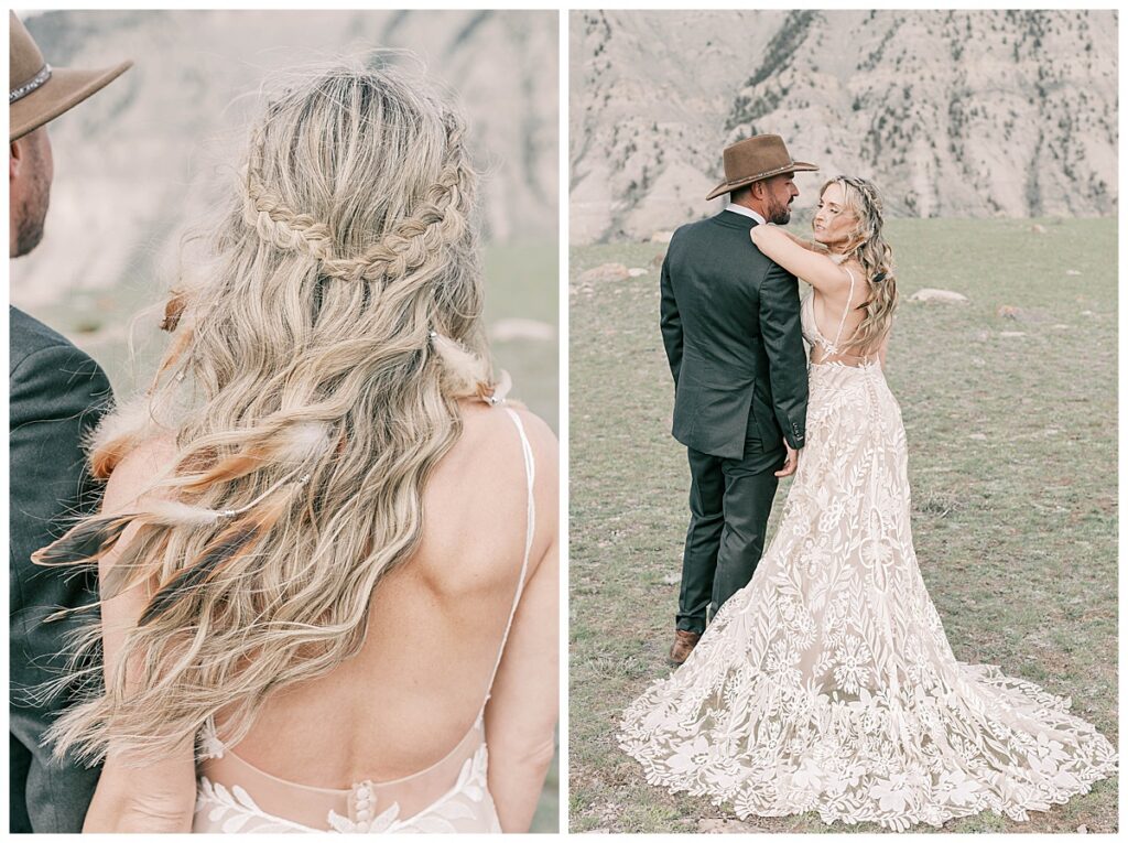 Wedding photography in Yellowstone National Park, Montana.
