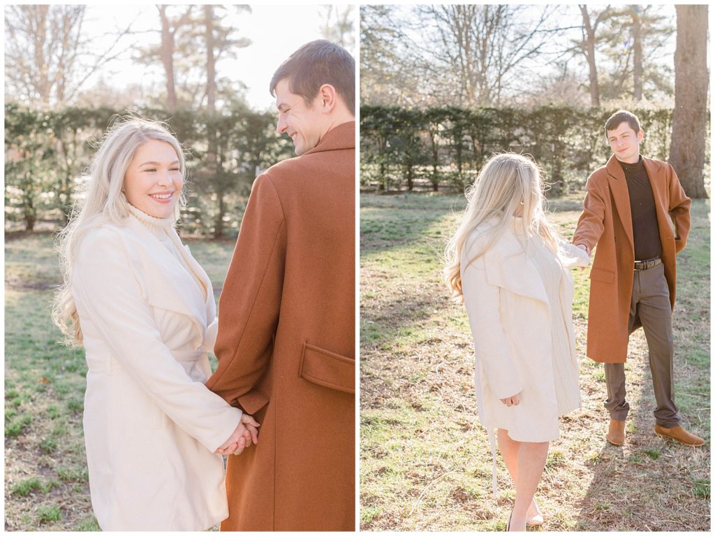 engagement photos at the Henry clay estate